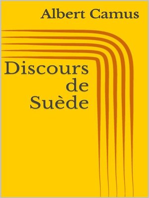 cover image of Discours de Suède